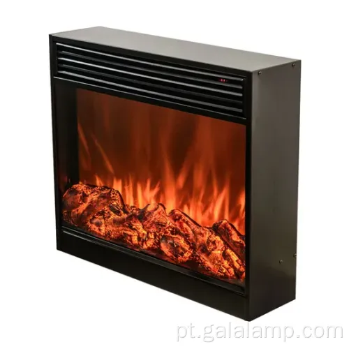 Lareira moderna com simulação de chama LED realista